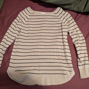 Striped Long Sleeve Sweater Top
